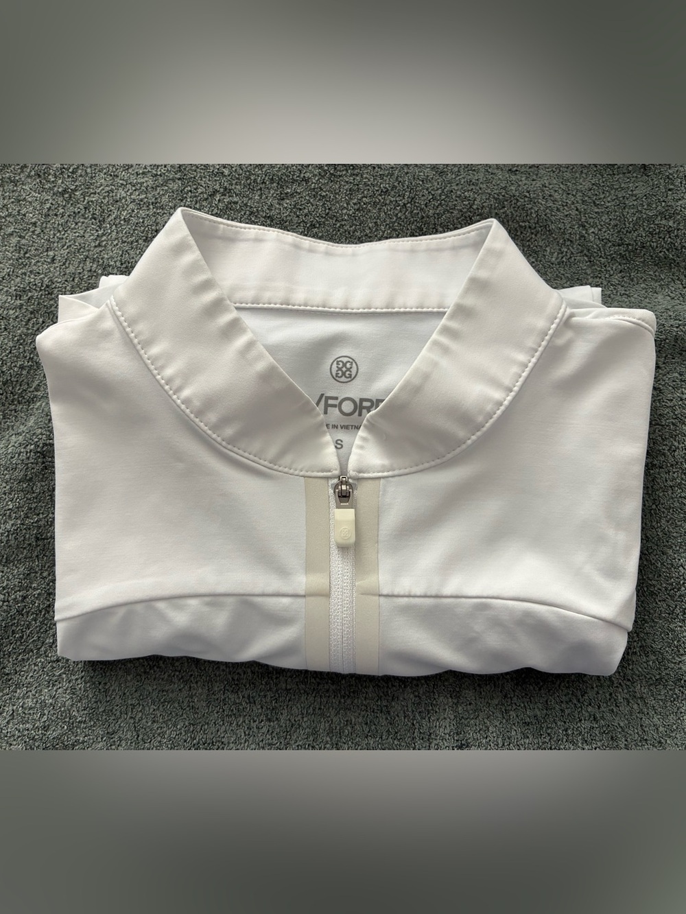 GFore Women's Nylon Interlock Short Sleeve 1/4 Zip Mid Layer - Picture 4 of 4